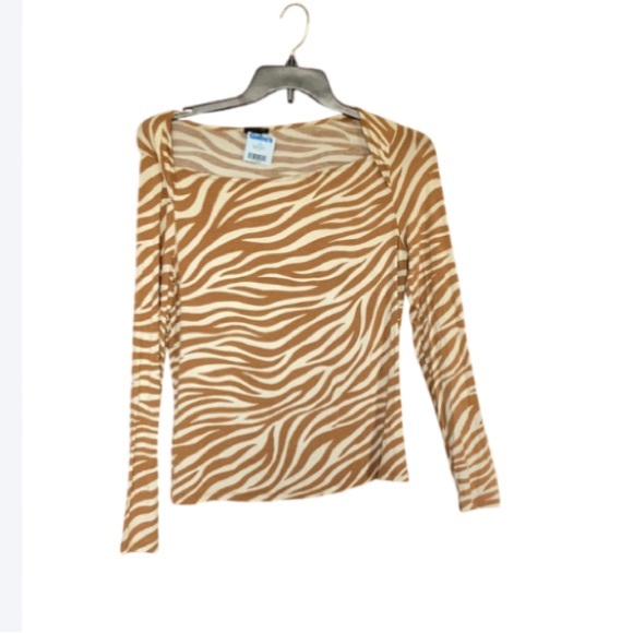Ann Taylor Tops - Ann Taylor zebra like print animal print lightweight top casual office M
